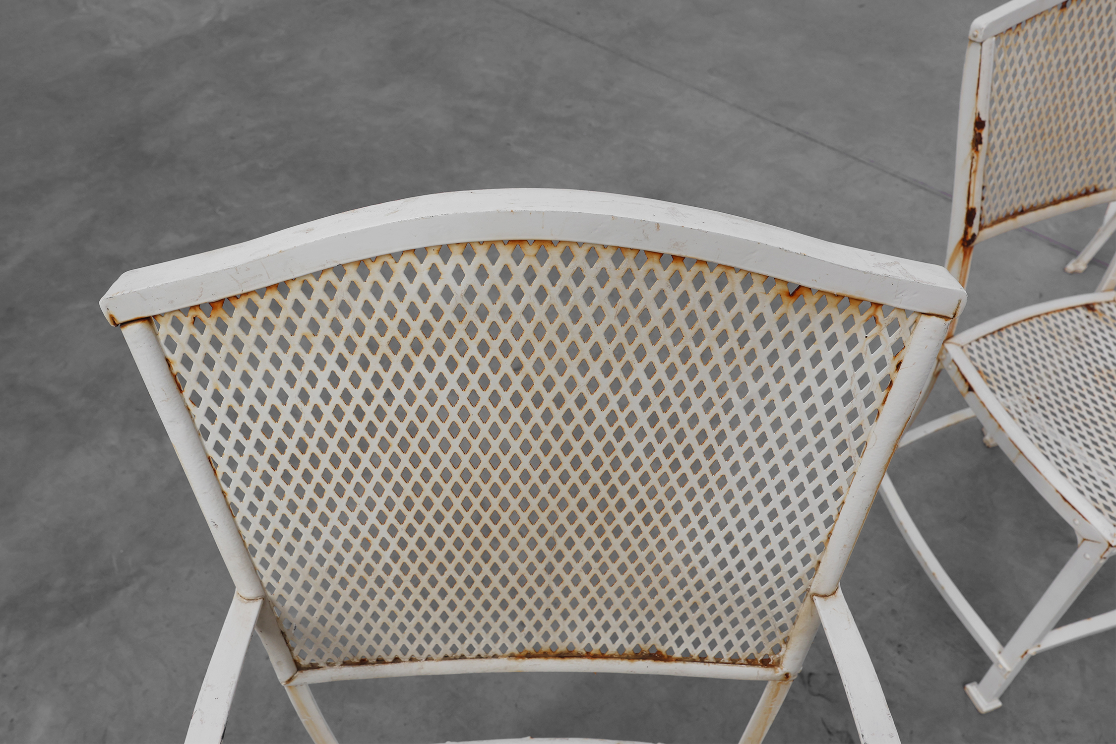 Set of 4 iron garden chairs by Gustave Serrurier-Bovy for Serrurier et Cie, 1903thumbnail
